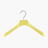 Medium Sized Yellow Wooden Hangers for Kids Clothes