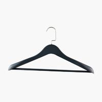 Garment Black Coat Clothes Plastic Hanger for Men's Shirts