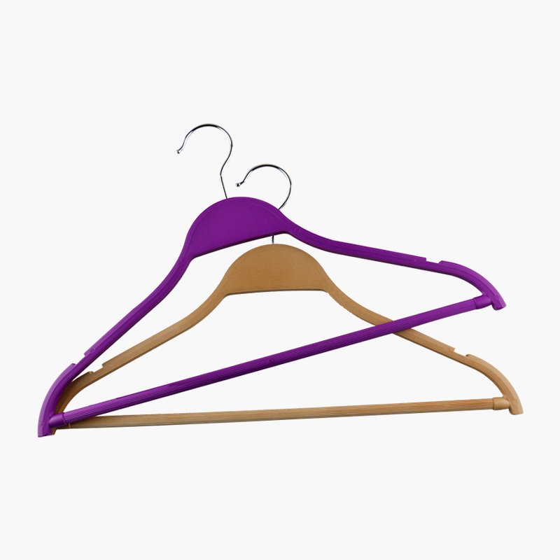 Colorful PVC Coated Plastic Hangers for Womens Clothes