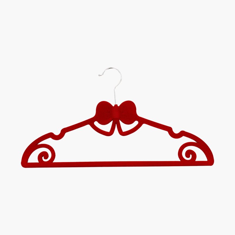 Customized Cute Velvet Flocked Clothes ABS Hangers for Kids Clothes
