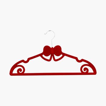 Customized Cute Velvet Flocked Clothes ABS Hangers for Kids Clothes