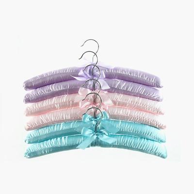 Colourful Spadded Satin or Fabric Hanger for Dress & Skirt