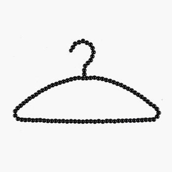 Black Plastic Pearl Hangers for Women Wedding Dress