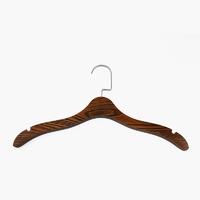Brown MDF Laminated Hanger With Logo For Skirt & Suit
