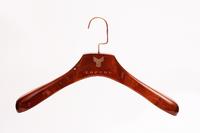 Cutomized Dark Wood Hanger With Logo